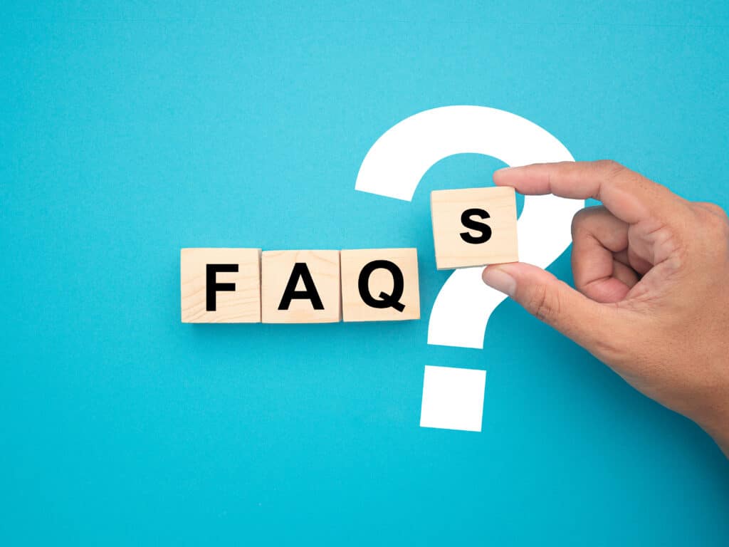 FAQs. A list of answers to Frequently Asked Questions.