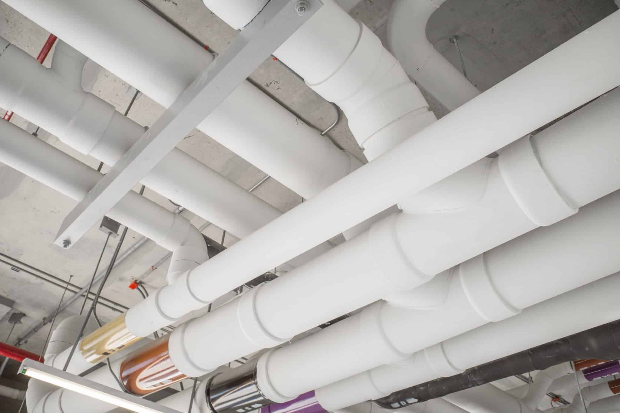 Wastewater plumbing systems.