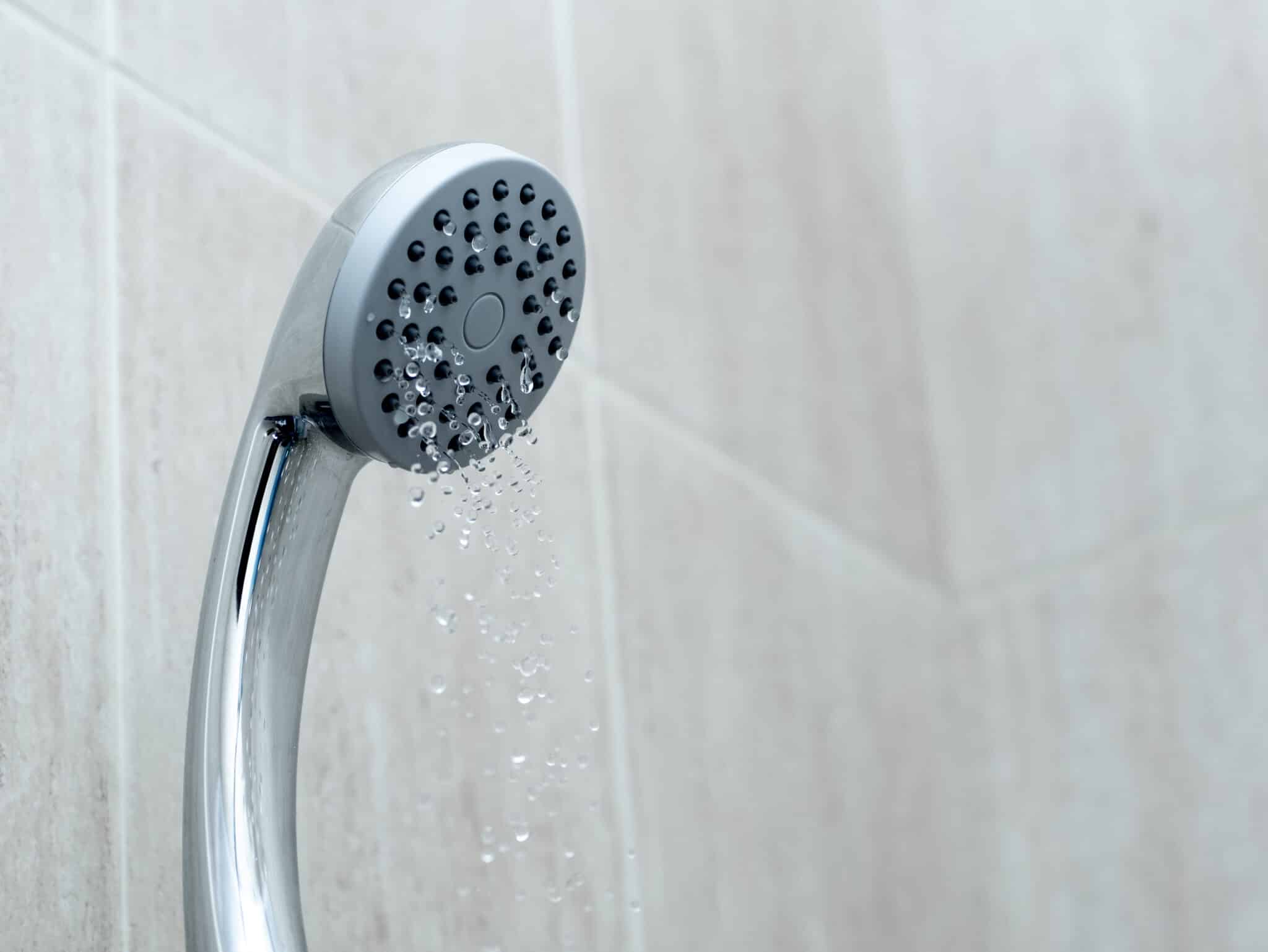 Shower head with low water pressure.