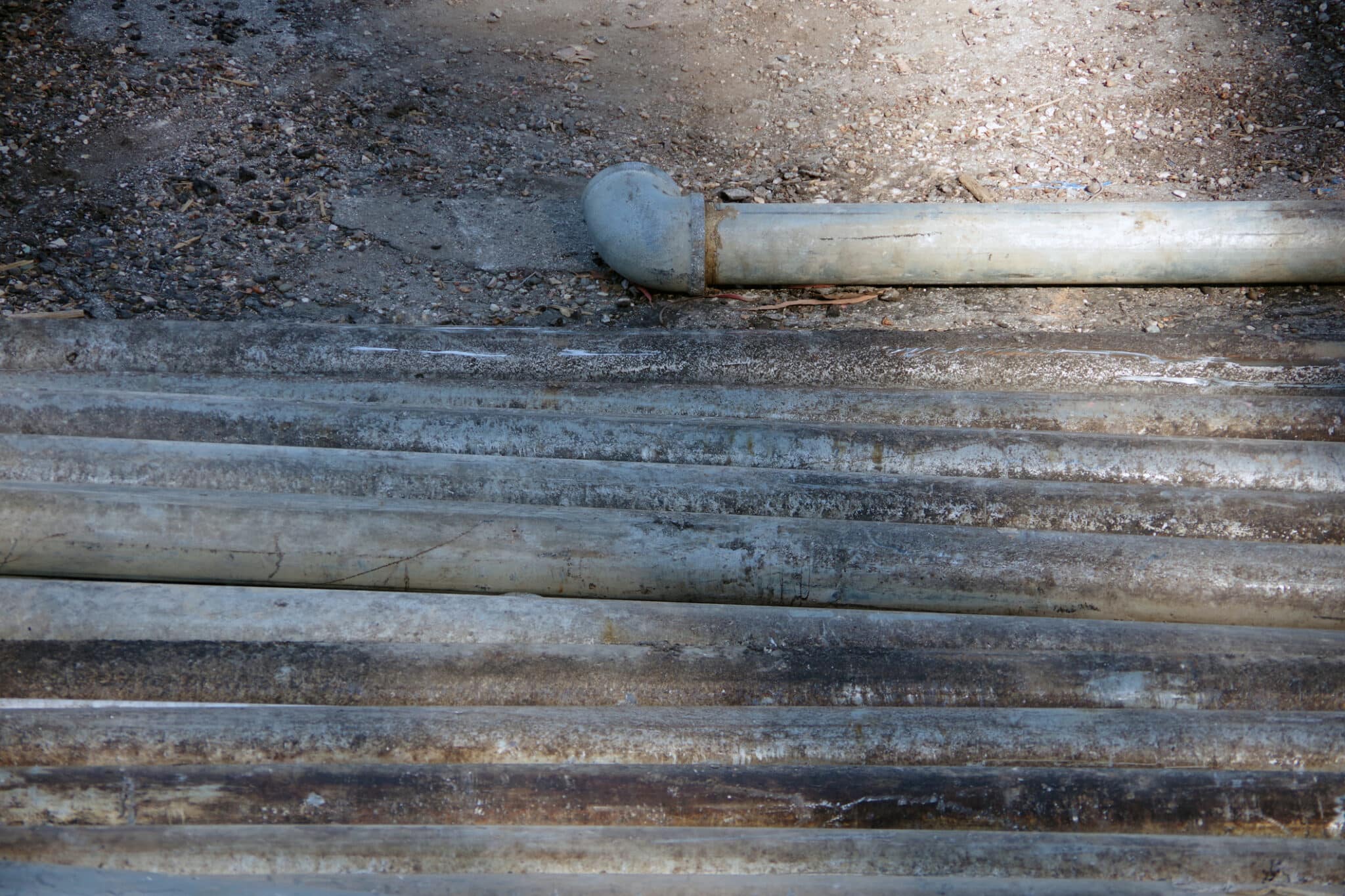 Galvanized Supply Lines ready for installation.