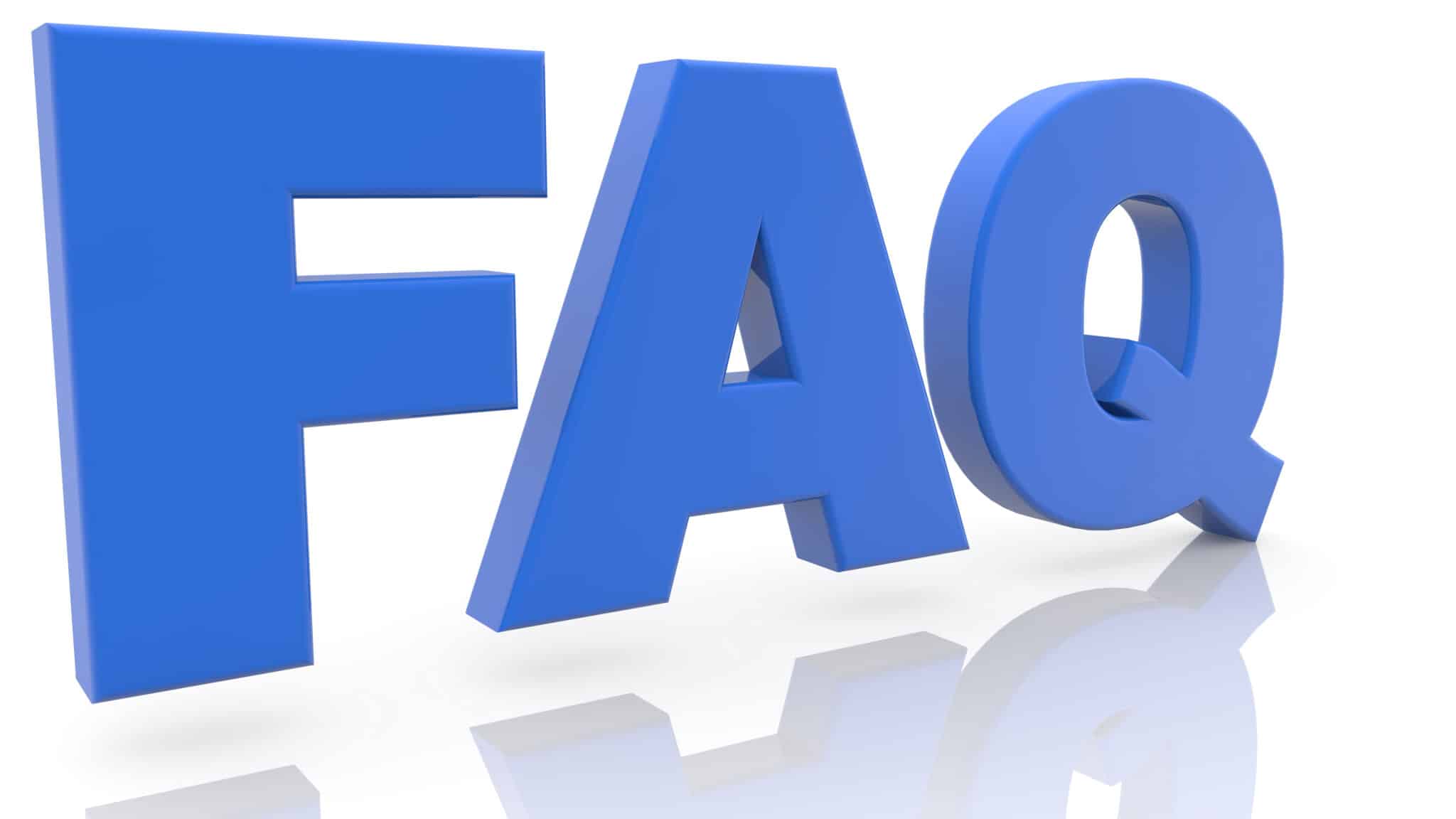 Blue letters with FAQ concept, Accurate Plumbing Diagnostics.