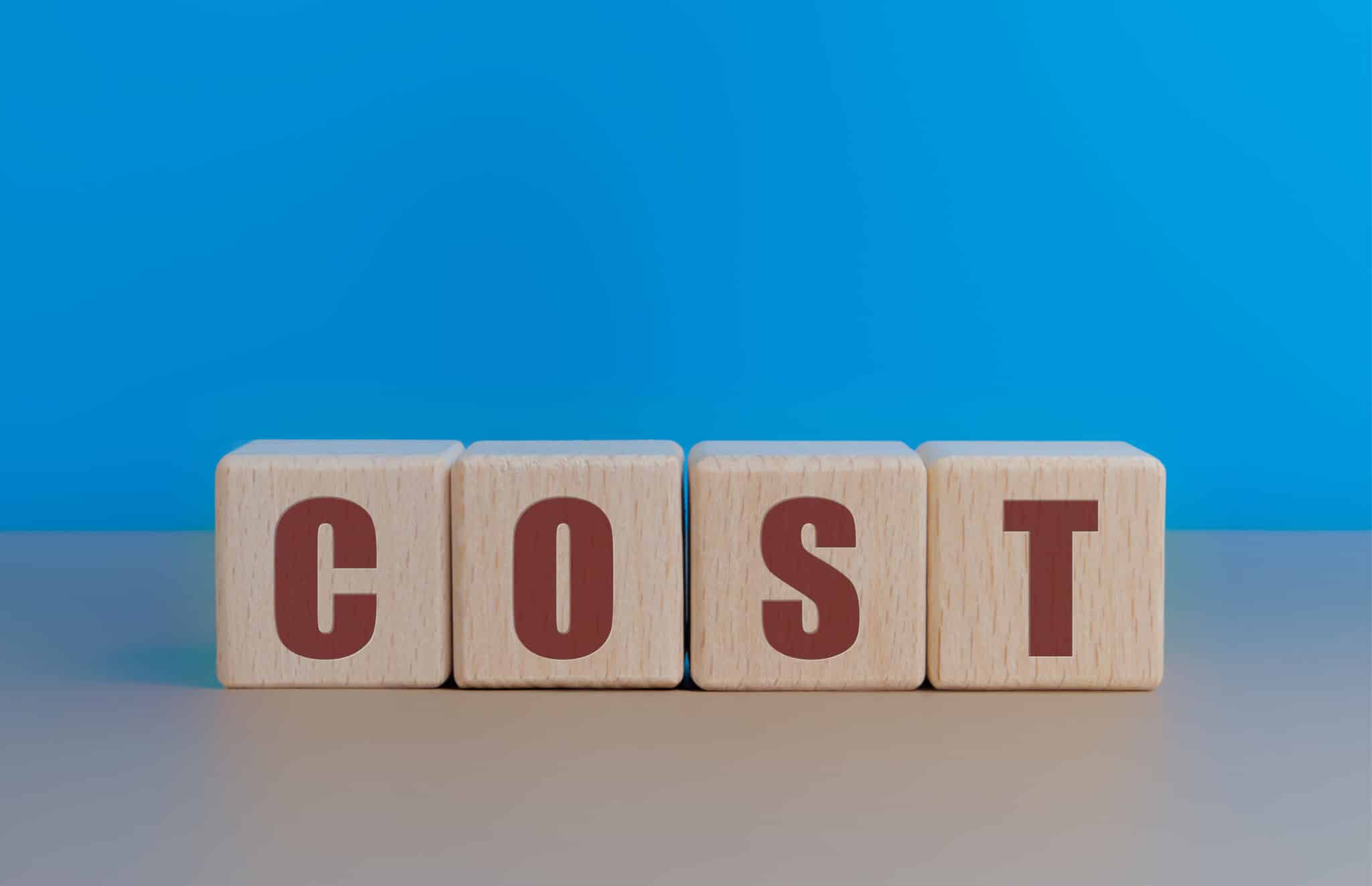 Cost text on wooden blocks, Toilet Flange Repair.